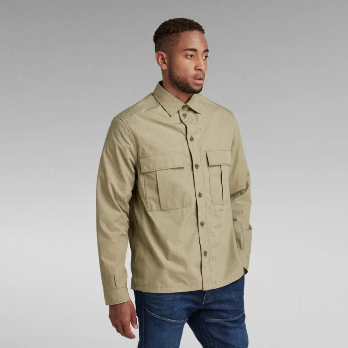 Shirts Men GStar RAW Utility Relaxed Shirt Army Green