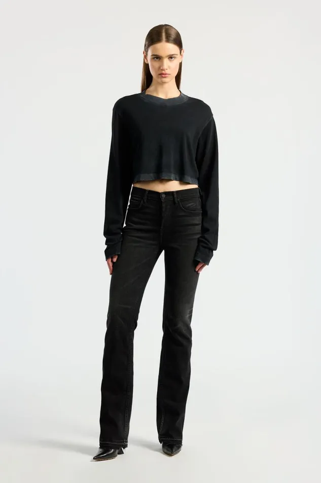 Shirts Women COTTON CITIZEN Tokyo Crop Shirt Vintage Black Shirts Women COTTON CITIZEN Tokyo Crop Shirt Vintage Black