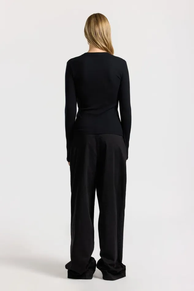 Shirts Women COTTON CITIZEN Verona UNeck Shirt Jet Black Shirts Women COTTON CITIZEN Verona UNeck Shirt Jet Black