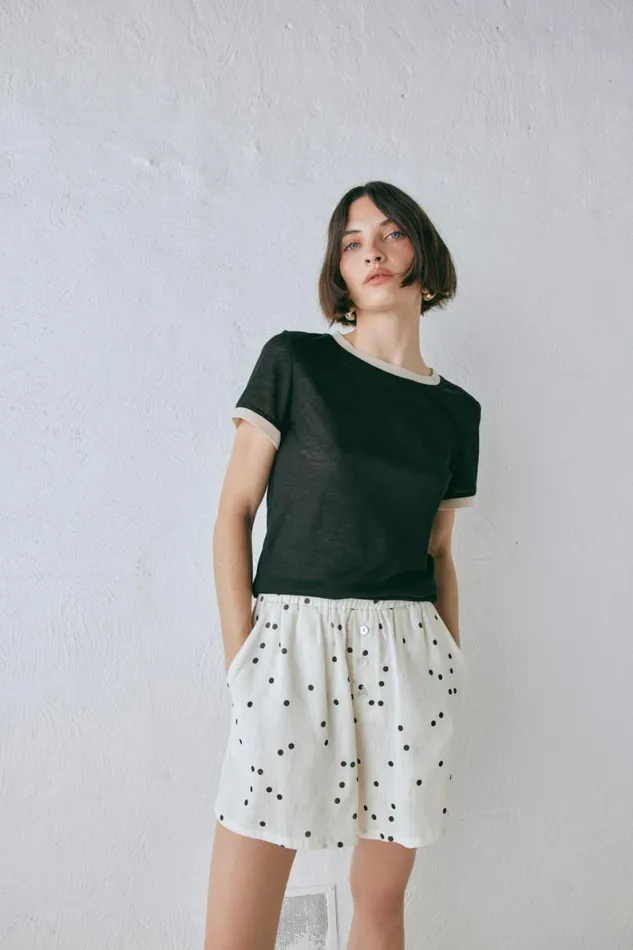 Short Sleeve Women VRG GRL Lane Tee Black