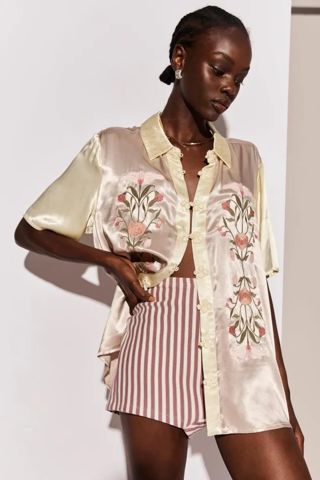 Short Sleeve Women VRG GRL Solstice Shirt Botanica Short Sleeve Women VRG GRL Solstice Shirt Botanica