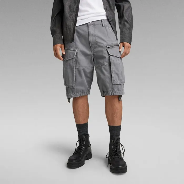 Shorts Men GStar RAW Rovic Zip Relaxed Shorts Granite