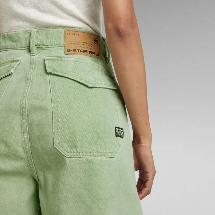 Shorts Women GStar RAW Fatigue Shorts Rainbow Cameo Green Gd