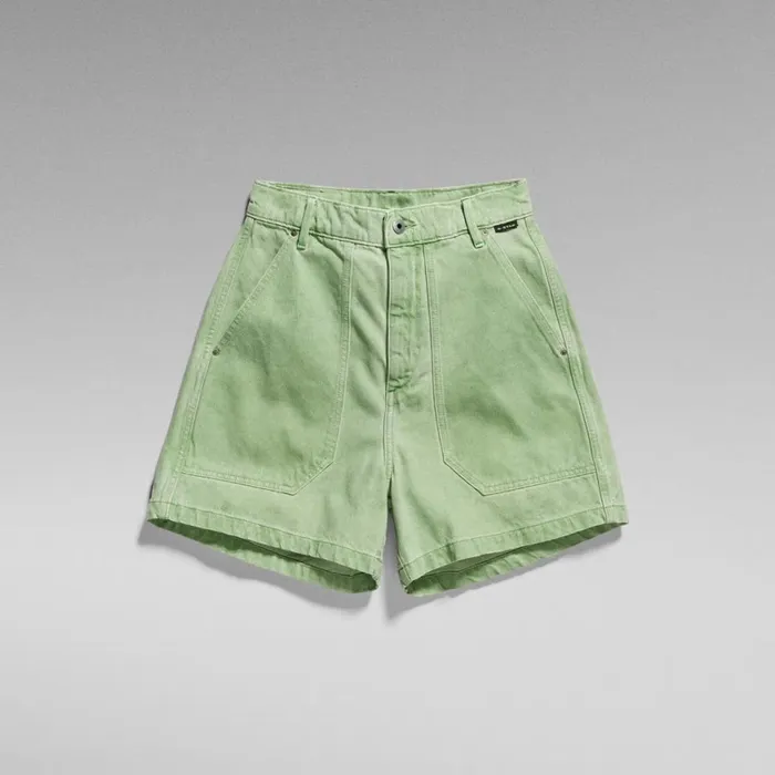 Shorts Women GStar RAW Fatigue Shorts Rainbow Cameo Green Gd