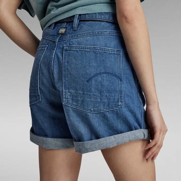Shorts Women GStar RAW Lintell Denim Shorts Faded Caribbean