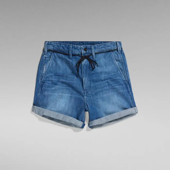 Shorts Women GStar RAW Lintell Denim Shorts Faded Caribbean
