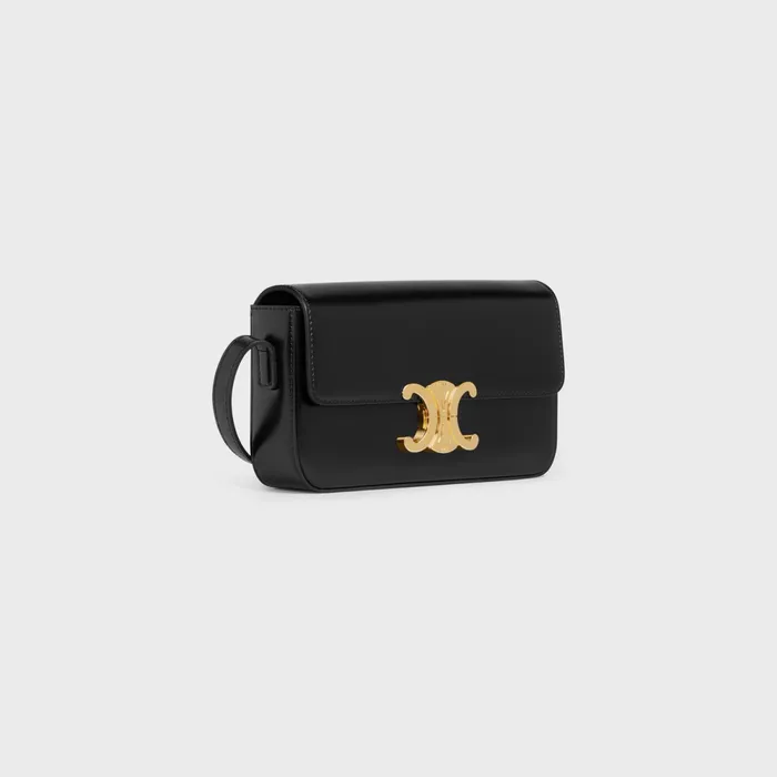 Shoulder Bag Claude In Shiny Calfskin Black Women CELINE CLAUDE Shoulder Bag Claude In Shiny Calfskin Black Women CELINE CLAUDE