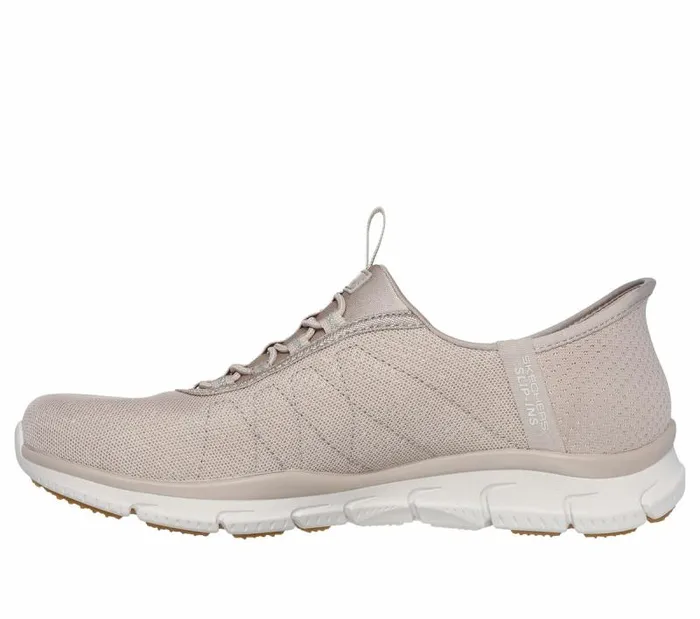 Skechers Brilliance 8211 Night Shift Taupe Women Casual Sneakers