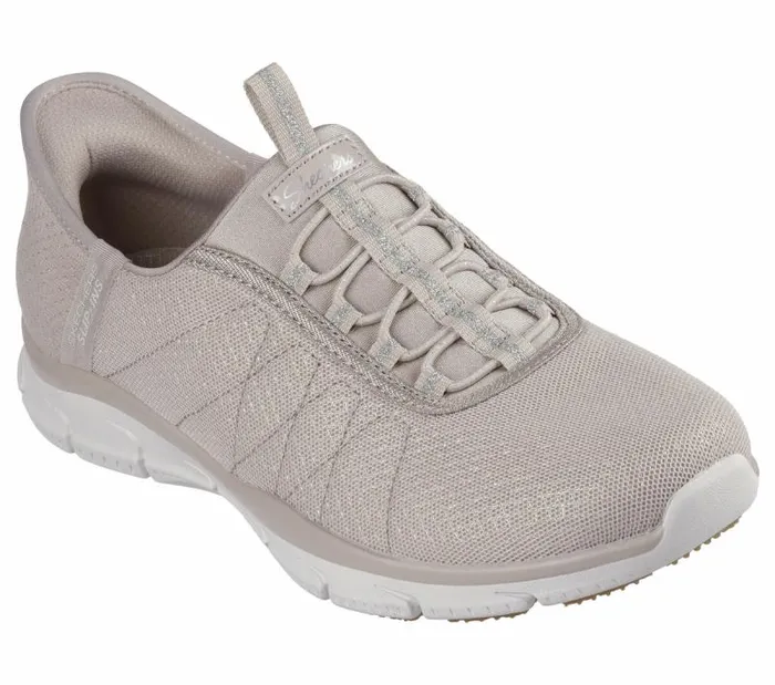 Skechers Brilliance 8211 Night Shift Taupe Women Casual Sneakers