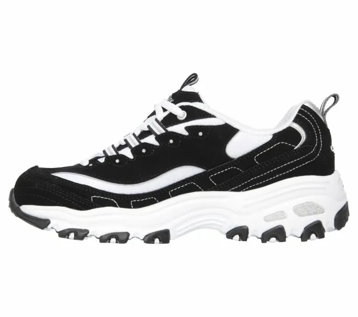 Skechers D039Lites 8211 Biggest Fan Black White Women Athletic Sneakers Skechers D039Lites 8211 Biggest Fan Black White Women Athletic Sneakers