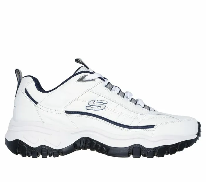 Skechers E039Lite Afterburn White Navy Men Casual Sneakers