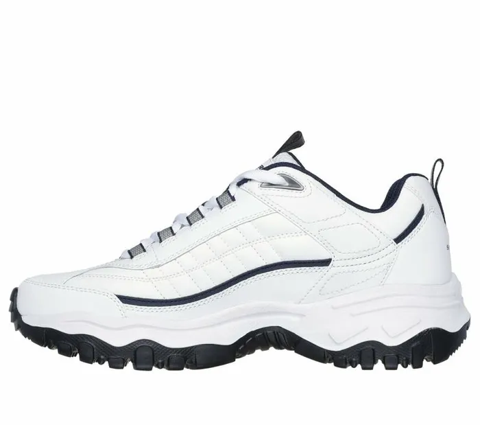 Skechers E039Lite Afterburn White Navy Men Casual Sneakers Skechers E039Lite Afterburn White Navy Men Casual Sneakers