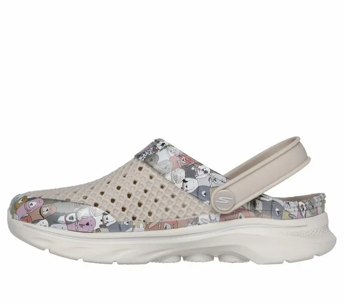 Skechers Foamies GO WALK 7 8211 Puppy Party Taupe Multi Women SlipOns Skechers Foamies GO WALK 7 8211 Puppy Party Taupe Multi Women SlipOns