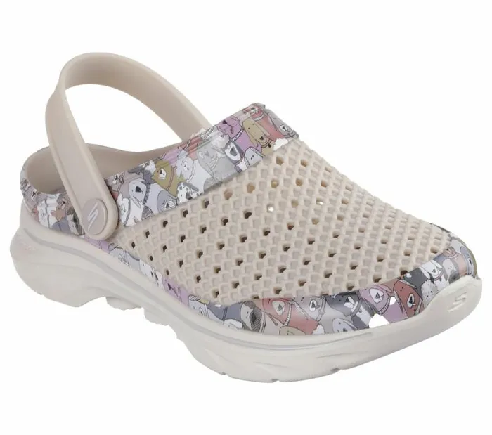 Skechers Foamies GO WALK 7 8211 Puppy Party Taupe Multi Women SlipOns Skechers Foamies GO WALK 7 8211 Puppy Party Taupe Multi Women SlipOns