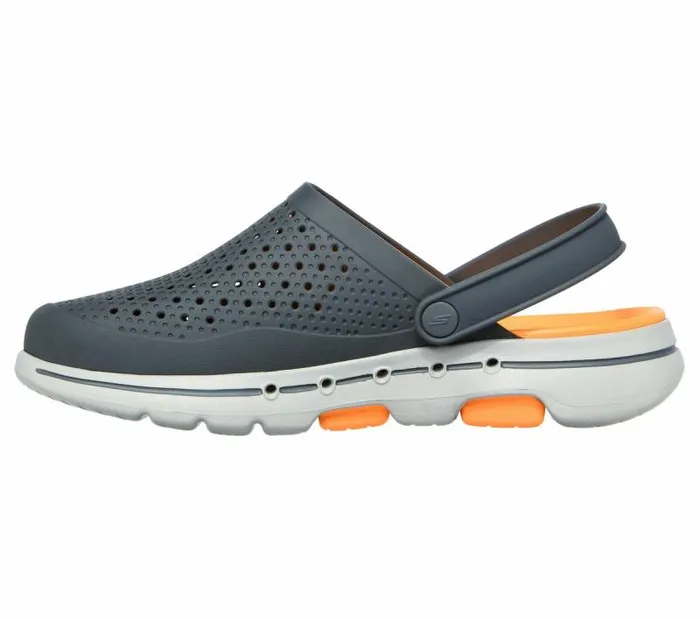 Skechers Foamies GOwalk 5 8211 Astonished Charcoal Orange Men SlipOns Skechers Foamies GOwalk 5 8211 Astonished Charcoal Orange Men SlipOns