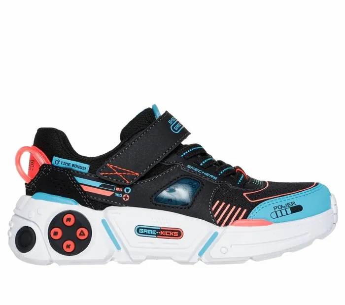 Skechers Game Kicks Gametronix 20 Black Multi Kids Athletic Shoes and Sneakers Skechers Game Kicks Gametronix 20 Black Multi Kids Athletic Shoes and Sneakers