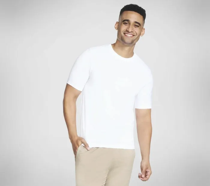 Skechers GO DRI Pima Crew White Men Tops