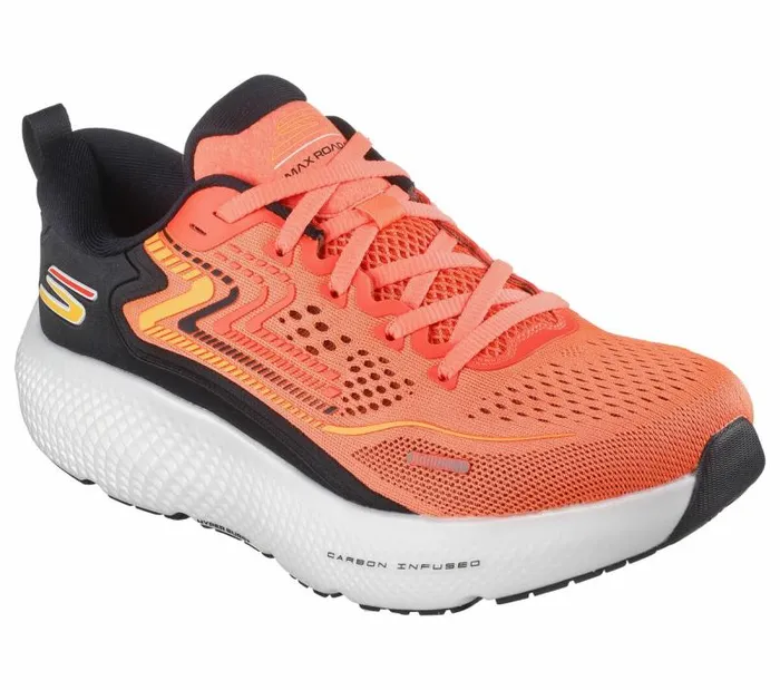 Skechers GO RUN Max Road 6 Red Black Men Athletic Sneakers Skechers GO RUN Max Road 6 Red Black Men Athletic Sneakers