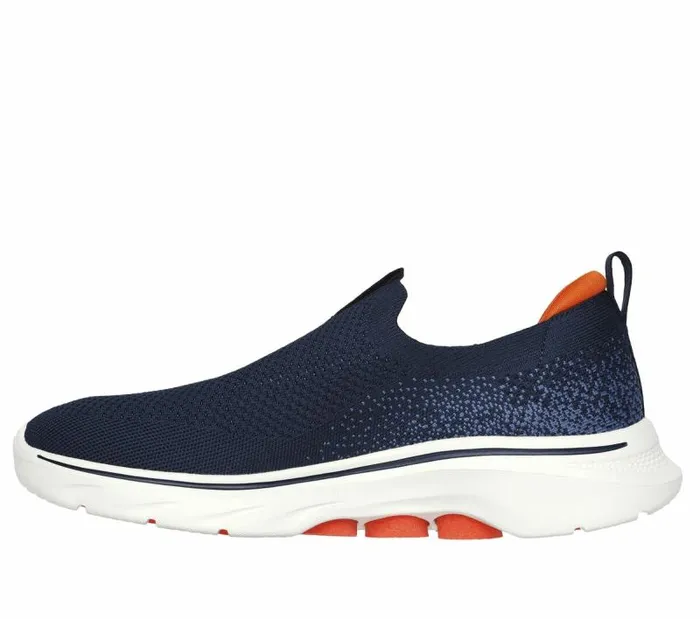 Skechers GO WALK 7 Navy Orange Men Athletic Sneakers Skechers GO WALK 7 Navy Orange Men Athletic Sneakers