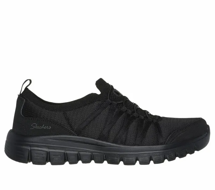 Skechers Graceful 8211 Soft Soul Black Women Casual Sneakers