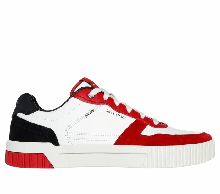 Skechers Jade 8211 Kovos White Red Black Men Casual Sneakers