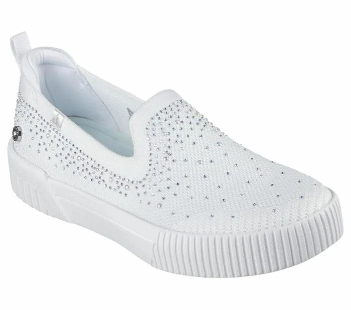 Skechers Jade 8211 Shining Stones White Women Casual Sneakers Skechers Jade 8211 Shining Stones White Women Casual Sneakers