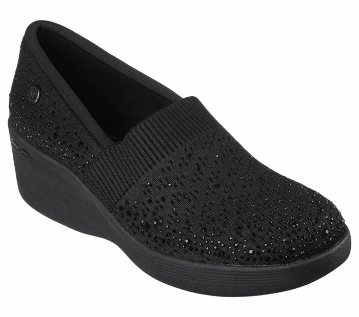 Skechers Martha Stewart PierLite 8211 Reflection Black Women SlipOns Skechers Martha Stewart PierLite 8211 Reflection Black Women SlipOns