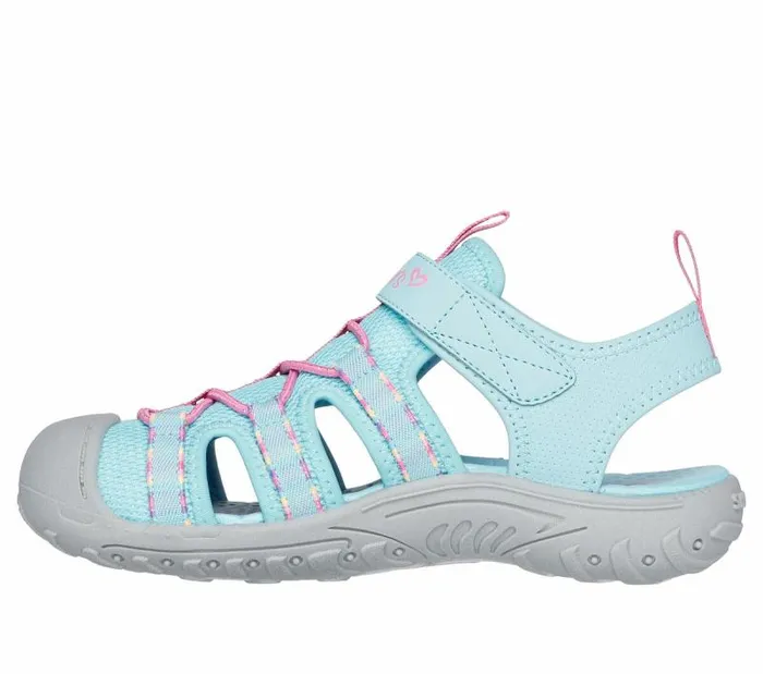 Skechers Reggae Troop Aqua Pink Kids Sandals Skechers Reggae Troop Aqua Pink Kids Sandals