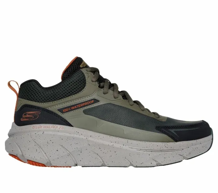 Skechers Relaxed Fit D039Lux Walker 20 8211 Grailo Olive Orange Men Athletic Sneakers