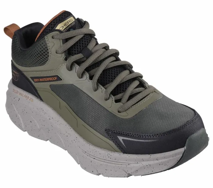 Skechers Relaxed Fit D039Lux Walker 20 8211 Grailo Olive Orange Men Athletic Sneakers Skechers Relaxed Fit D039Lux Walker 20 8211 Grailo Olive Orange Men Athletic Sneakers