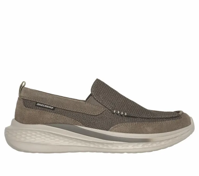Skechers Relaxed Fit Slade 8211 Munson Light Brown Men Casual Sneakers