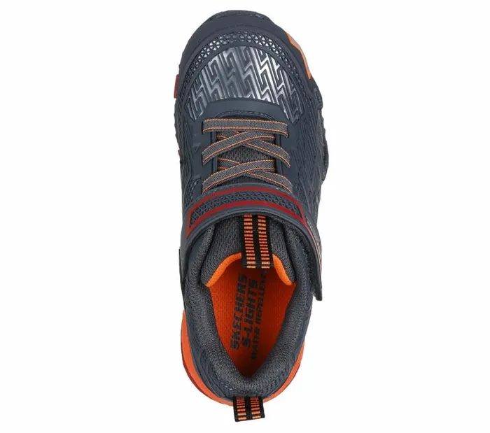 Skechers SLights Hydro Lights 8211 HeatTread Charcoal Orange Kids Athletic Shoes and Sneakers Skechers SLights Hydro Lights 8211 HeatTread Charcoal Orange Kids Athletic Shoes and Sneakers