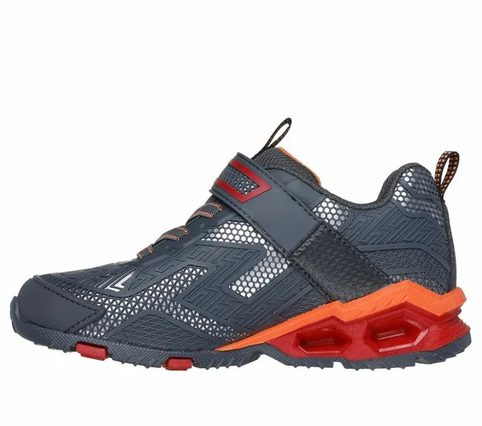Skechers SLights Hydro Lights 8211 HeatTread Charcoal Orange Kids Athletic Shoes and Sneakers Skechers SLights Hydro Lights 8211 HeatTread Charcoal Orange Kids Athletic Shoes and Sneakers