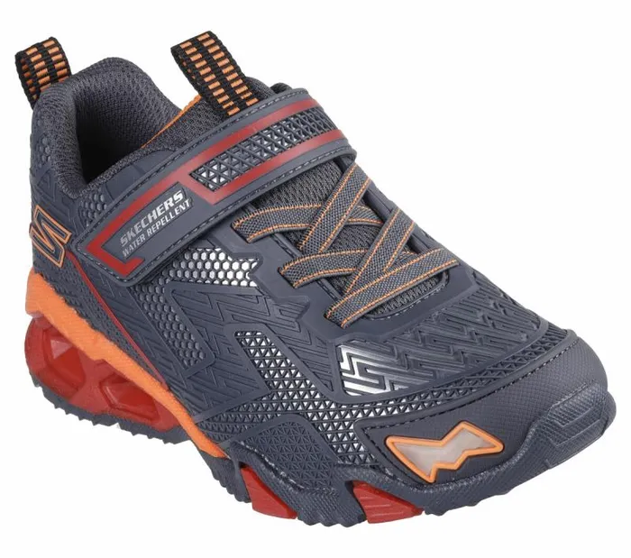 Skechers SLights Hydro Lights 8211 HeatTread Charcoal Orange Kids Athletic Shoes and Sneakers Skechers SLights Hydro Lights 8211 HeatTread Charcoal Orange Kids Athletic Shoes and Sneakers