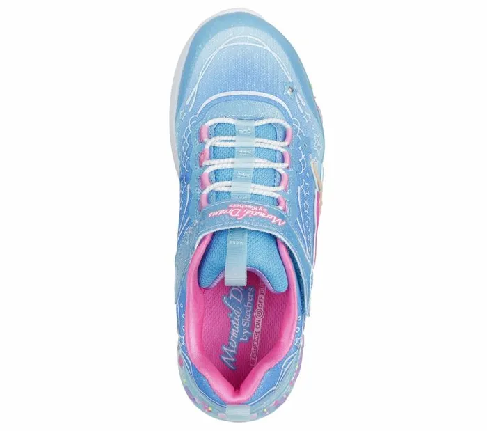 Skechers SLights Mermaid Dreams Blue Multi Kids Lightup Skechers SLights Mermaid Dreams Blue Multi Kids Lightup