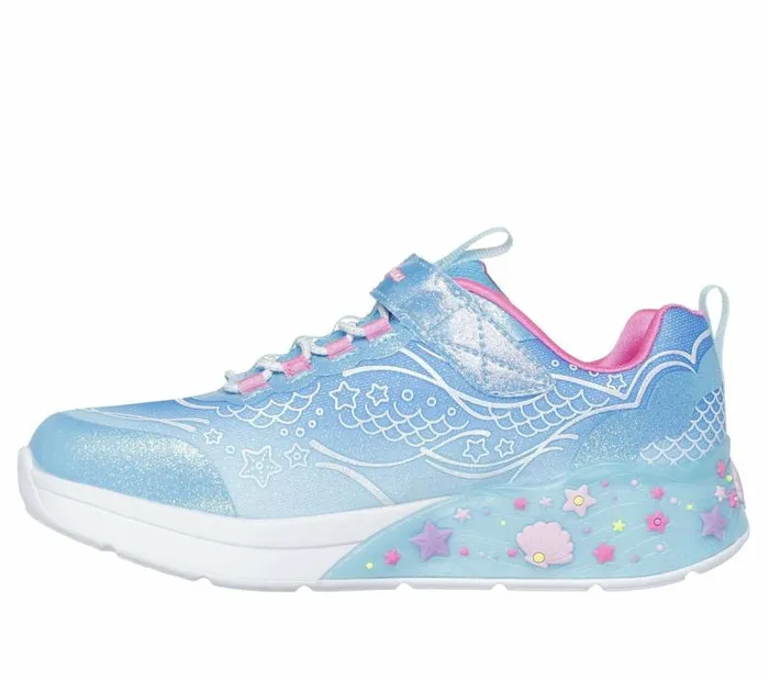 Skechers SLights Mermaid Dreams Blue Multi Kids Lightup Skechers SLights Mermaid Dreams Blue Multi Kids Lightup
