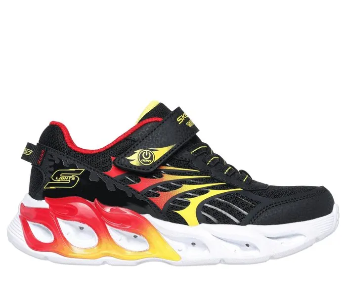 Skechers SLights Thermo Flash 20 Black Red Kids Athletic Shoes and Sneakers Skechers SLights Thermo Flash 20 Black Red Kids Athletic Shoes and Sneakers