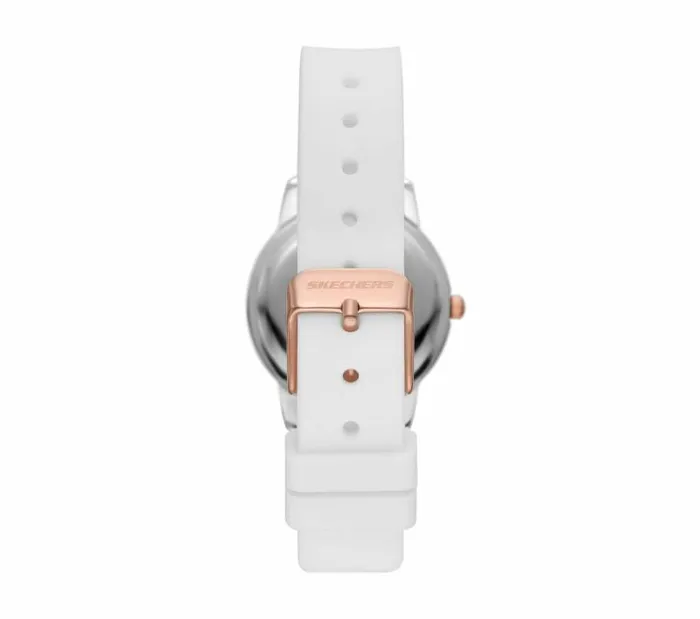 Skechers Scalloped Bezel White Watch White WomenMen Watches Skechers Scalloped Bezel White Watch White WomenMen Watches