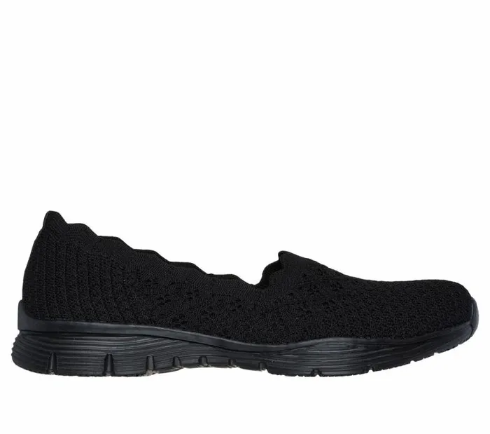 Skechers Seager 8211 Alpine Chic Black Women SlipOns