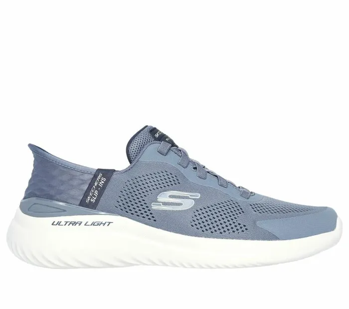 Skechers Skechers Slipins Bounder 20 8211 Emerged Slate Men Athletic Sneakers