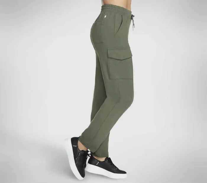 Skechers Skechers Slipins Cargo Pant Olive Black Women Bottoms Skechers Skechers Slipins Cargo Pant Olive Black Women Bottoms