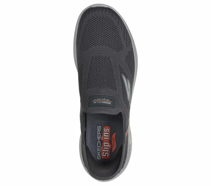 Skechers Skechers Slipins GO WALK Anywhere 8211 The Tourist Charcoal Men Athletic Sneakers