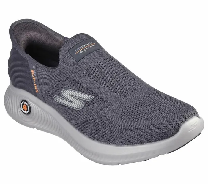 Skechers Skechers Slipins GO WALK Anywhere 8211 The Tourist Charcoal Men Athletic Sneakers
