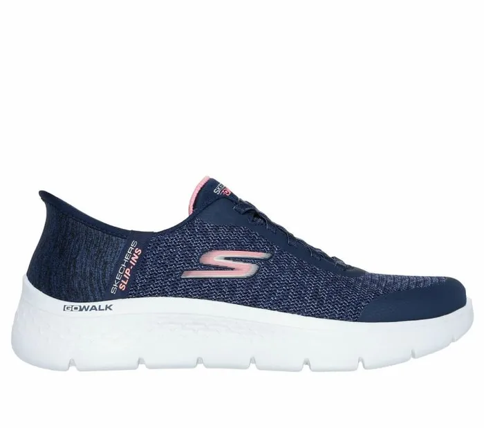 Skechers Skechers Slipins GO WALK Flex 8211 Kaylee Navy Pink Women Athletic Sneakers Skechers Skechers Slipins GO WALK Flex 8211 Kaylee Navy Pink Women Athletic Sneakers