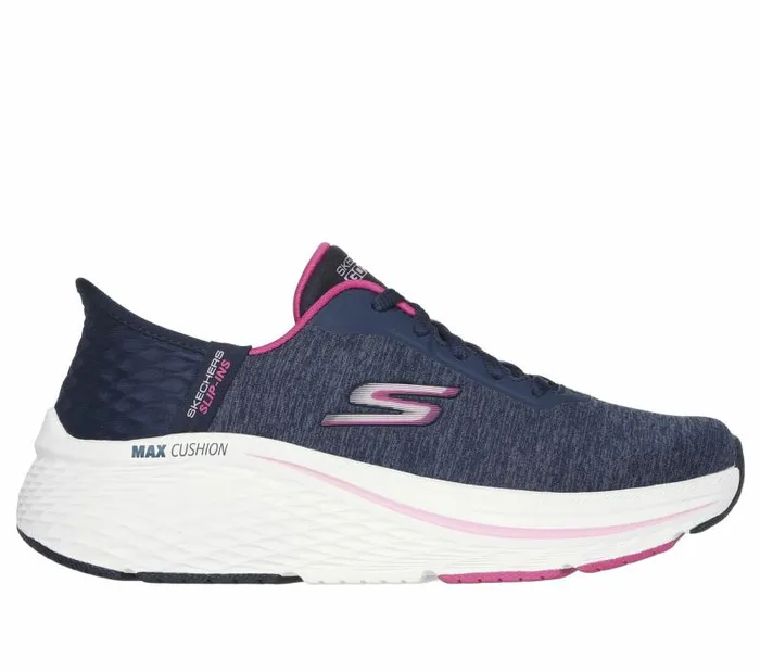 Skechers Skechers Slipins Max Cushioning Elite 8211 Prevail Navy Pink Women Hands Free Slipins