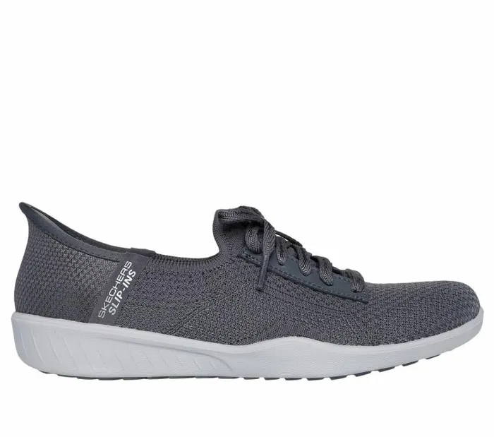 Skechers Skechers Slipins Newbury St 8211 Our Time Charcoal Women Casual Sneakers Skechers Skechers Slipins Newbury St 8211 Our Time Charcoal Women Casual Sneakers