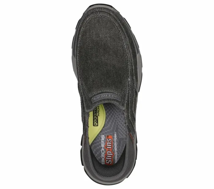 Skechers Skechers Slipins RF Respected 8211 Holmgren Charcoal Men Casual Sneakers