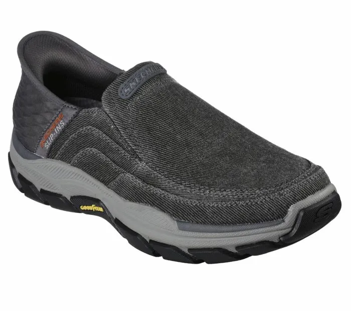 Skechers Skechers Slipins RF Respected 8211 Holmgren Charcoal Men Casual Sneakers