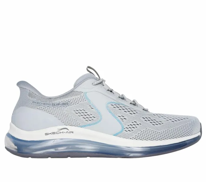 Skechers Skechers Slipins SkechAir Element 20 8211 Sairo Gray Blue Men Athletic Sneakers