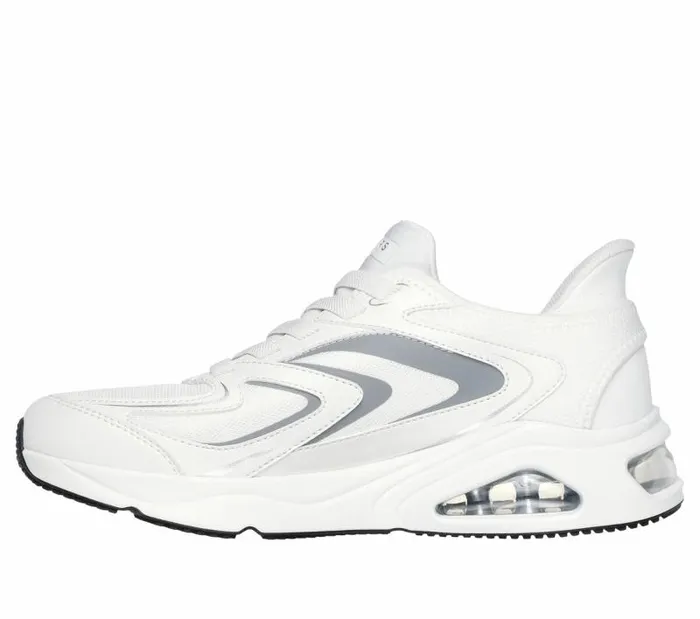Skechers Skechers Slipins TresAir Uno 8211 VisionAiry White Gray Men Casual Sneakers Skechers Skechers Slipins TresAir Uno 8211 VisionAiry White Gray Men Casual Sneakers